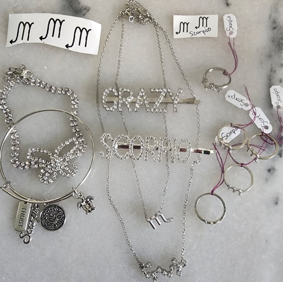 🔥ZODIAC "SCORPIO" SILVER BUNDLE🔥 - Picture 1 of 7